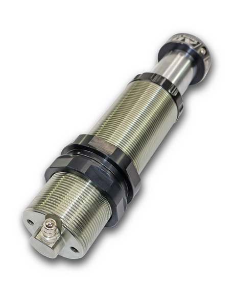 ADS Race threaded bump stop: threaded bump stop at an angle showing the top fitting