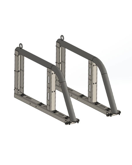 Dual Tire Carrier Bed Organizer - Upright Support Tubes (pair)