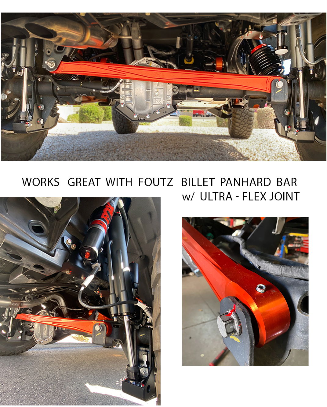 Bronco Raptor Rear Mid-Travel with bypass Shock Mount & Bump Stop 