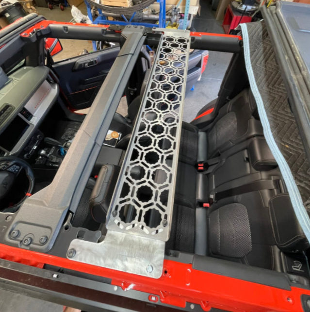 Bronco Raptor 2022 + Inside Roof Panel Mount (across rear seat area) by Adapt-A-Panel