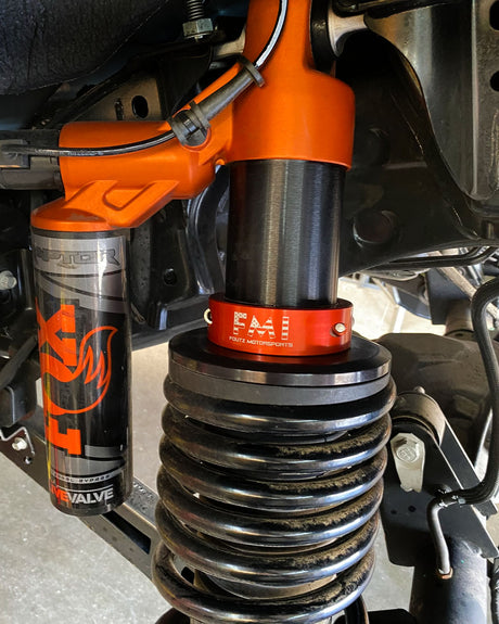 Ford Bronco Raptor adjustable front and rear lift collar setup
