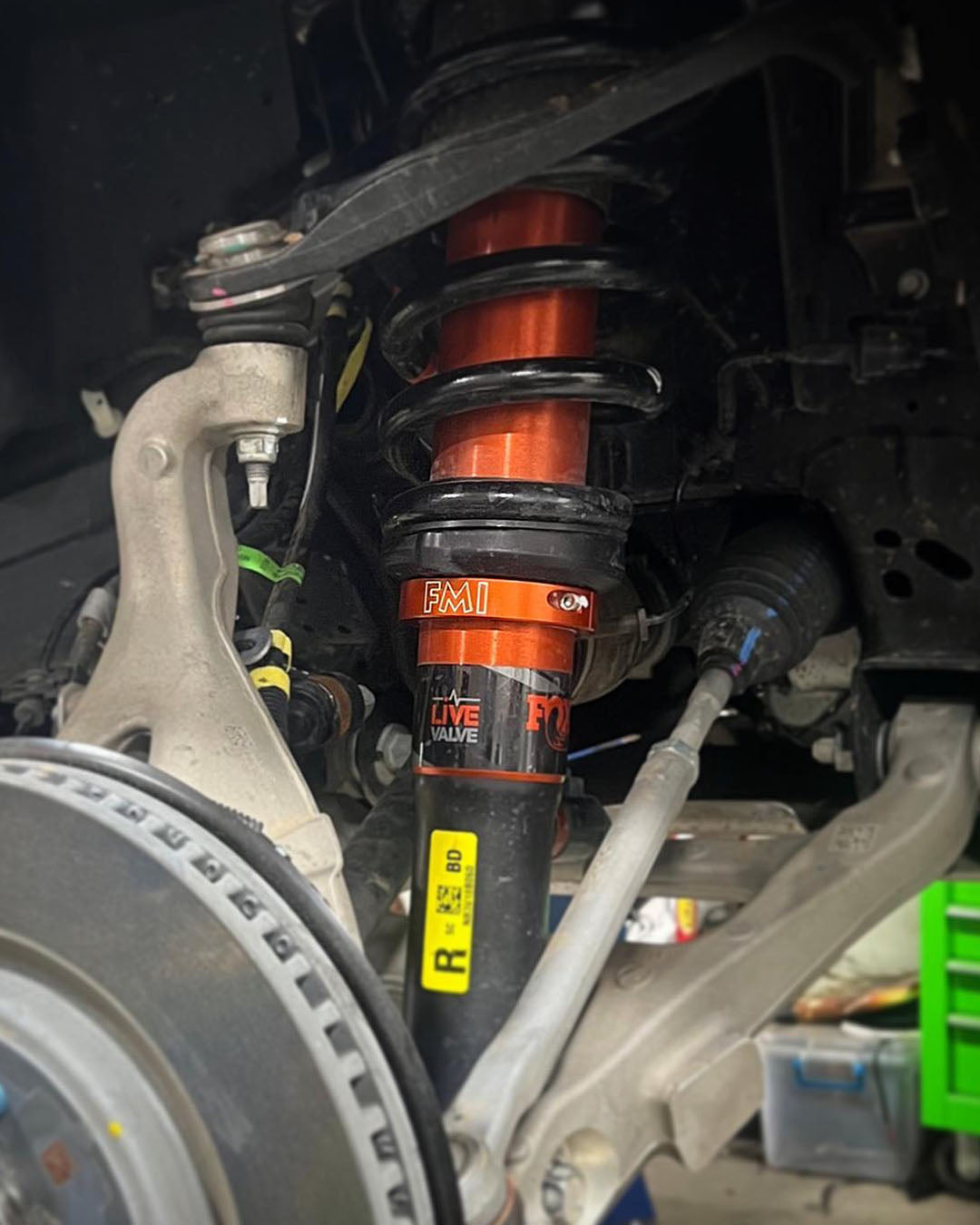 Bronco Raptor lift collars designed for increased tire clearance