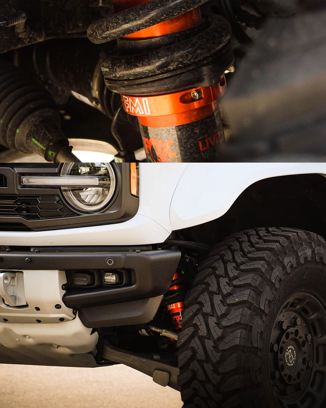 Ford Bronco Raptor coil spring lift collars for added ride height