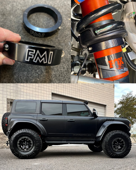 Ford Bronco Raptor black anodized leveling collar
