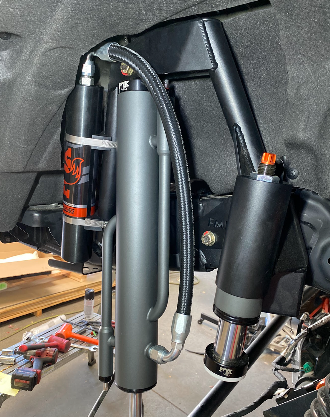 Bronco Raptor Rear Mid-Travel with bypass Shock Mount & Bump Stop 