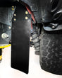 Ford Bronco Raptor mud flap kit installed for off-road tire debris protection