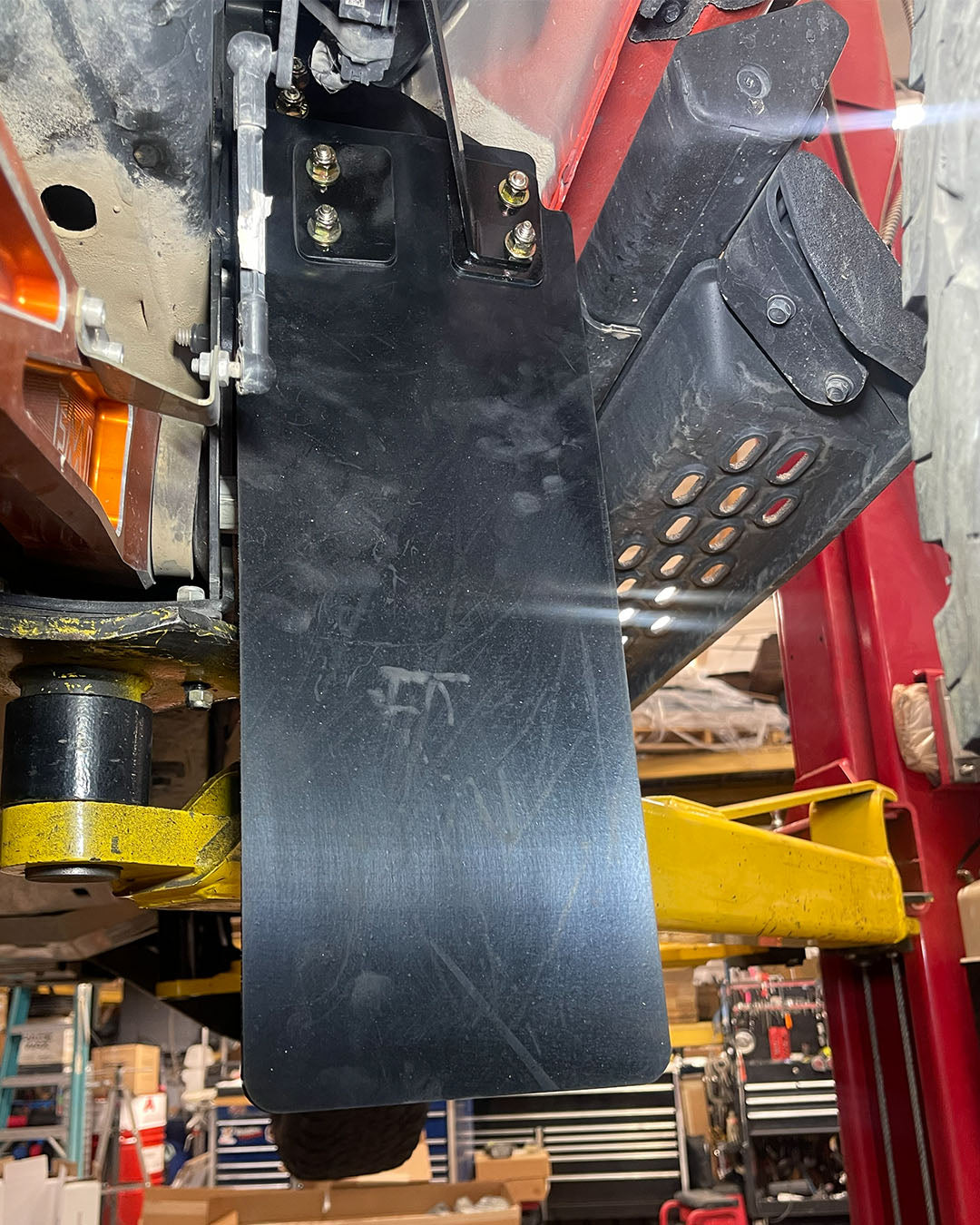 2022+ Bronco Raptor Rear Shock Guard Mud Flap Kit