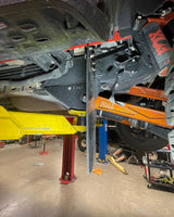 Bronco Raptor Mud Flap shock guard kit protects rear suspension links and components from damage 