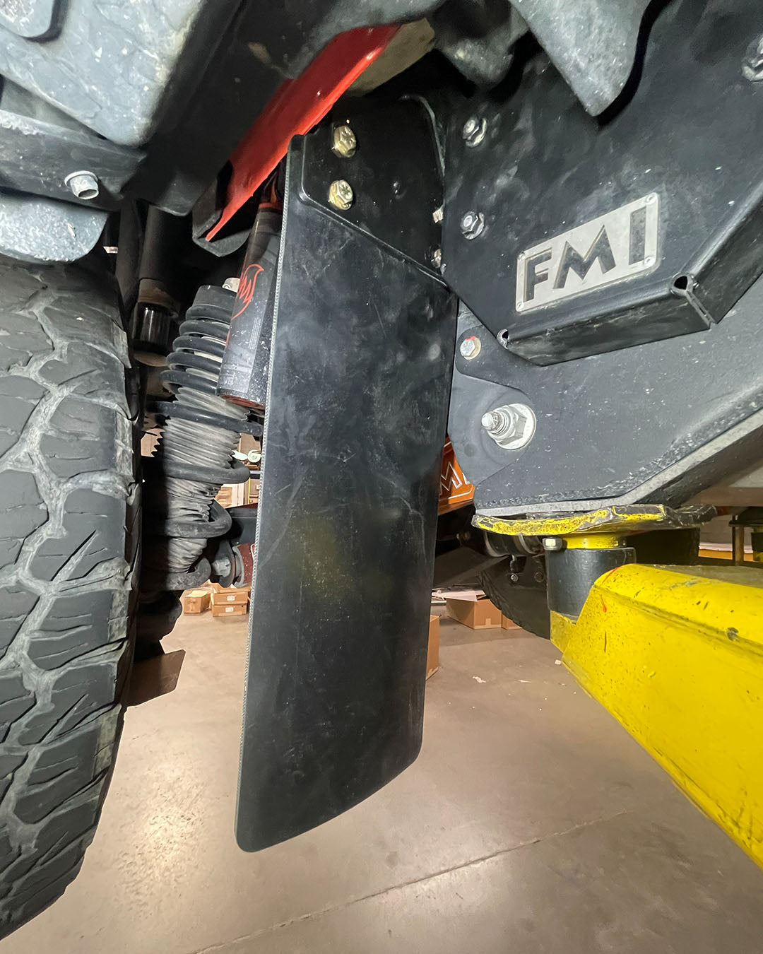 Bronco Raptor mud flap kit with custom off-road fitment and coverage