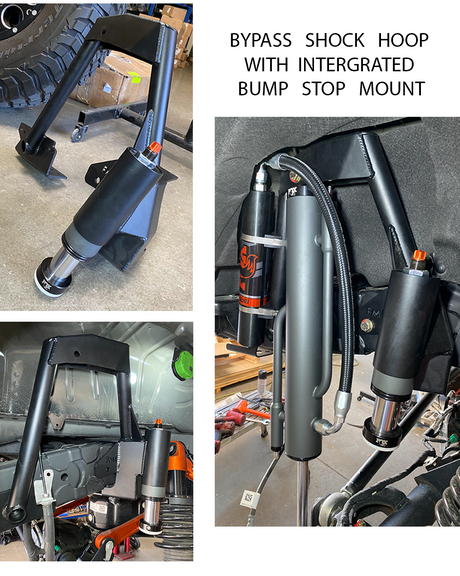 Bronco Raptor Rear Mid-Travel with bypass Shock Mount & Bump Stop 