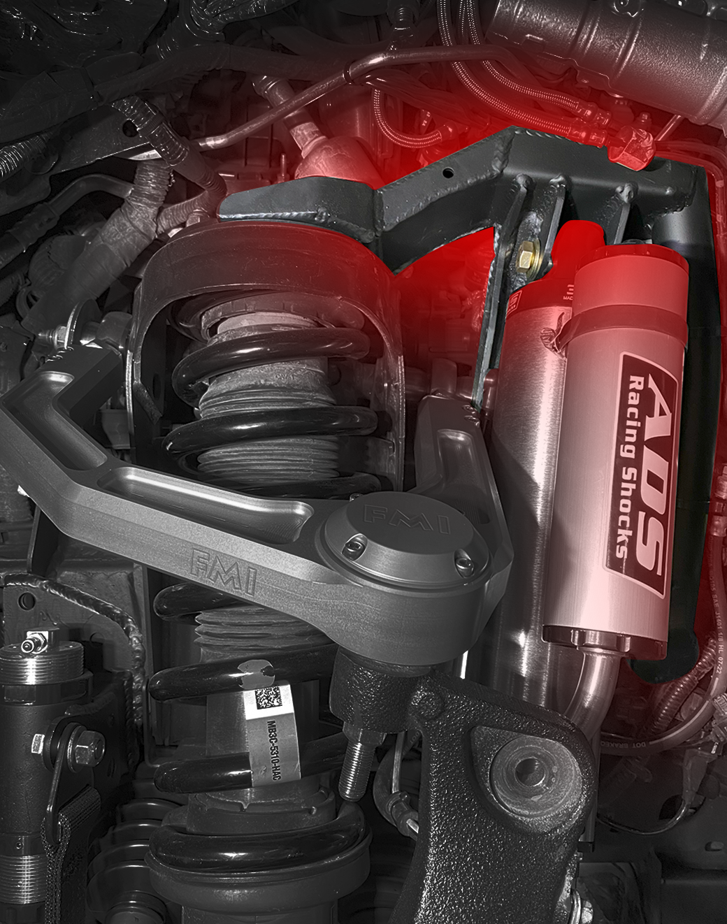 2024+ Ranger Raptor - Fabricated Front Bypass Shock Mount Kit