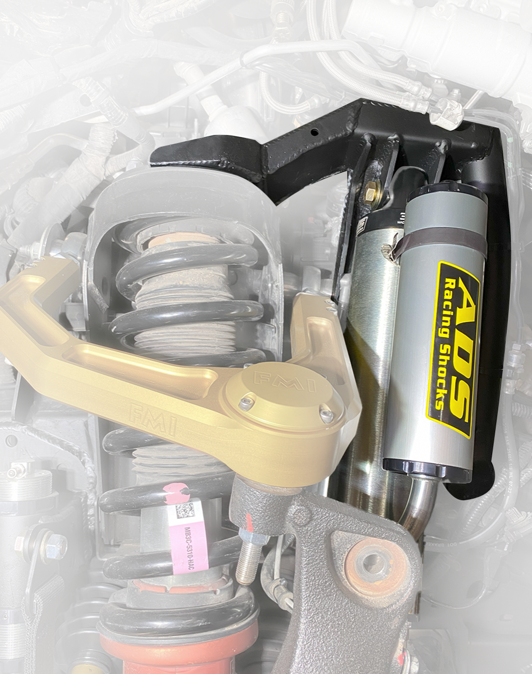 2024+ Ranger Raptor - Fabricated Front Bypass Shock Mount Kit