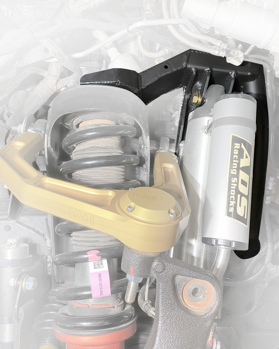 2024+ Ranger Raptor  Fabricated Front Bypass Shock Mount Kit
