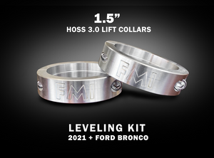 2021+ Bronco HOSS 3.0 Spring Collar Lift Kit - 1.5",2" & 2.5" lift