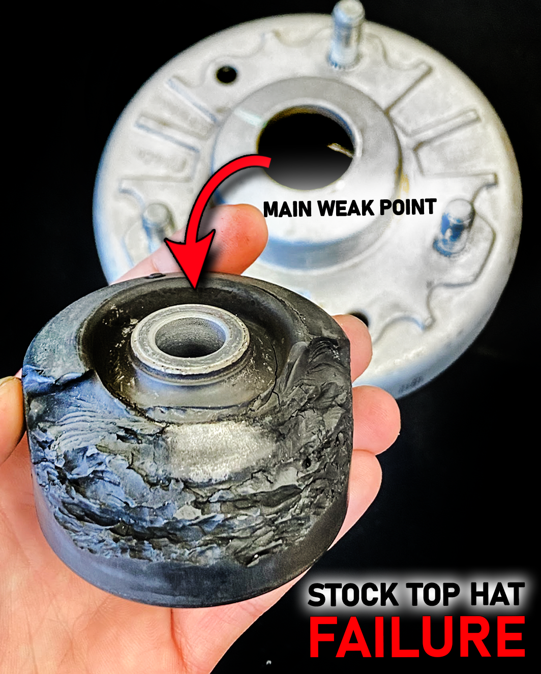 Gen 1 Raptor Hat 2017-2020 Raptor - Billet Top Hat with 1.5 inch Lift for Stock Shock ...