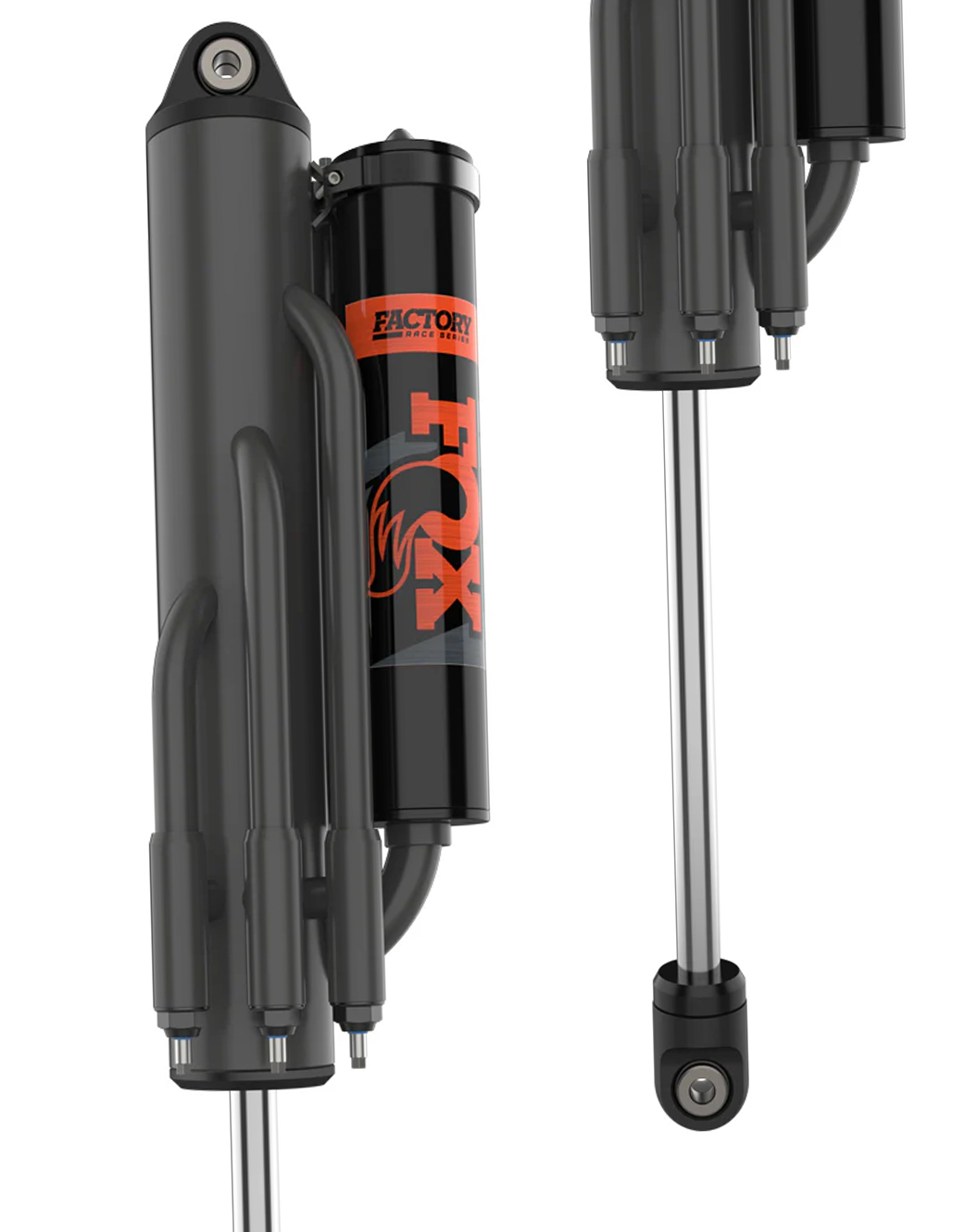 FOX 4.0 X 18 External Bypass 5 Tube Piggy Back Shocks (Right & Left)