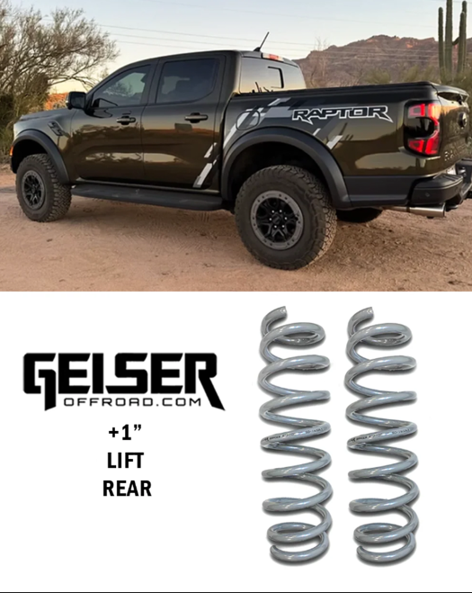 2024 RANGER RAPTOR  +1" Geiser Rear Springs