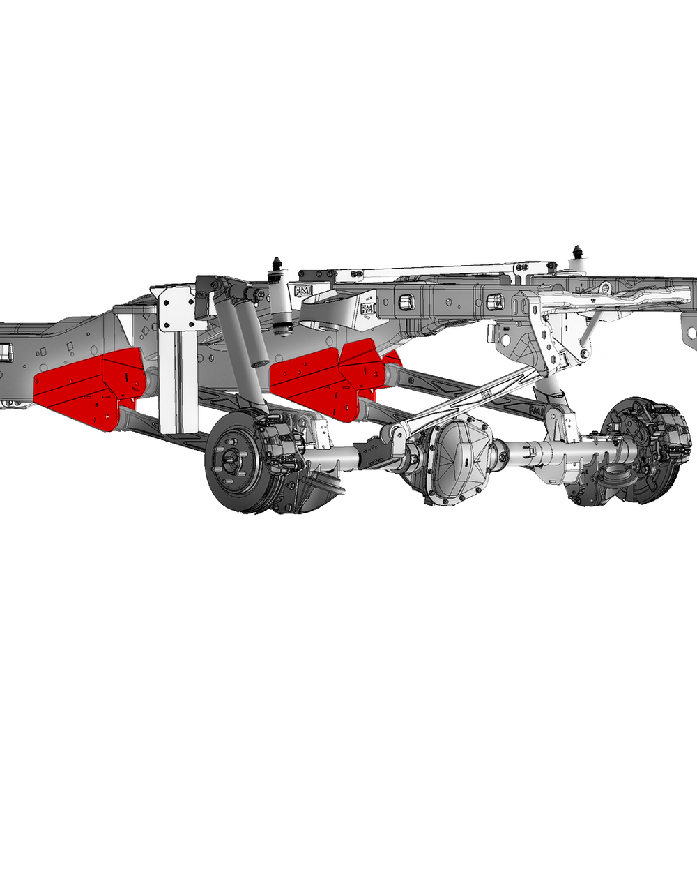 Gen 1 to Gen 3 Raptor Conversion, 5-Link Rear Arm Frame Mount Kit ...