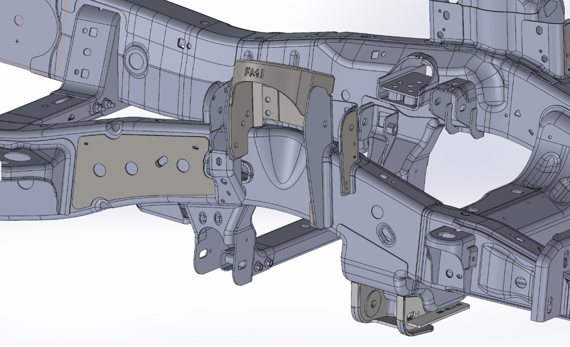 2017-2020 Ford Raptor Gen 2 coil bucket replacement kit built from heavy-duty fabricated steel for long-lasting durability