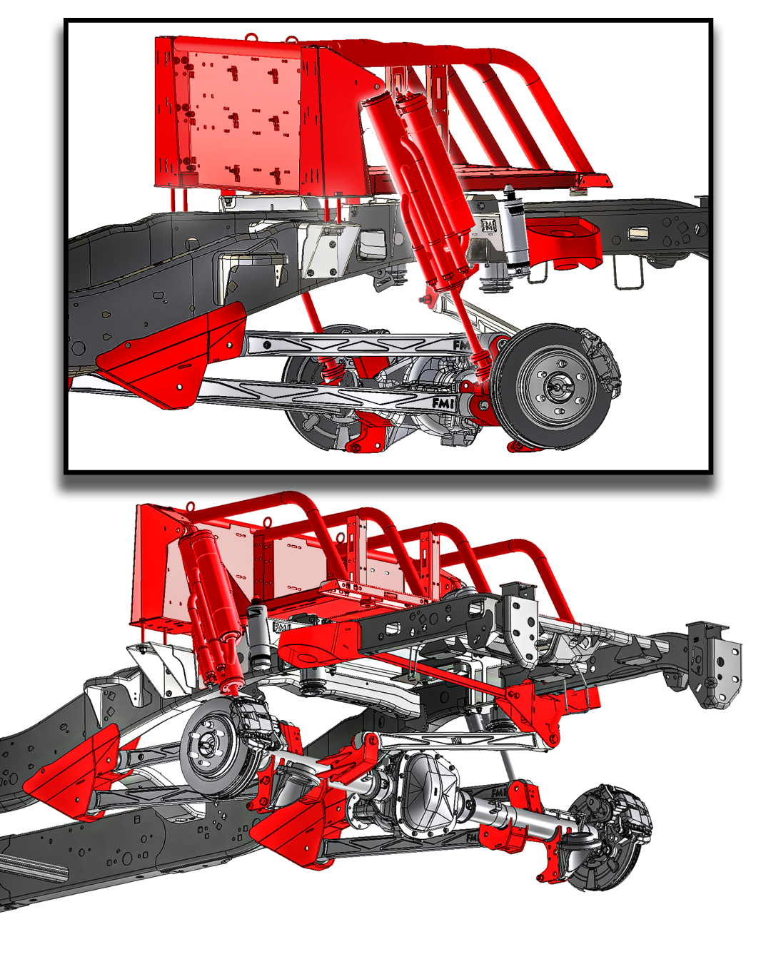 2017-2020 Gen 2 Raptor 5-Link Mid Travel Rear Suspension Kit with Thru the bed Bypass Shock