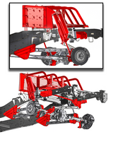 2017-2020 Gen 2 Raptor 5-Link Mid Travel Rear Suspension Kit with Thru the bed Bypass Shock