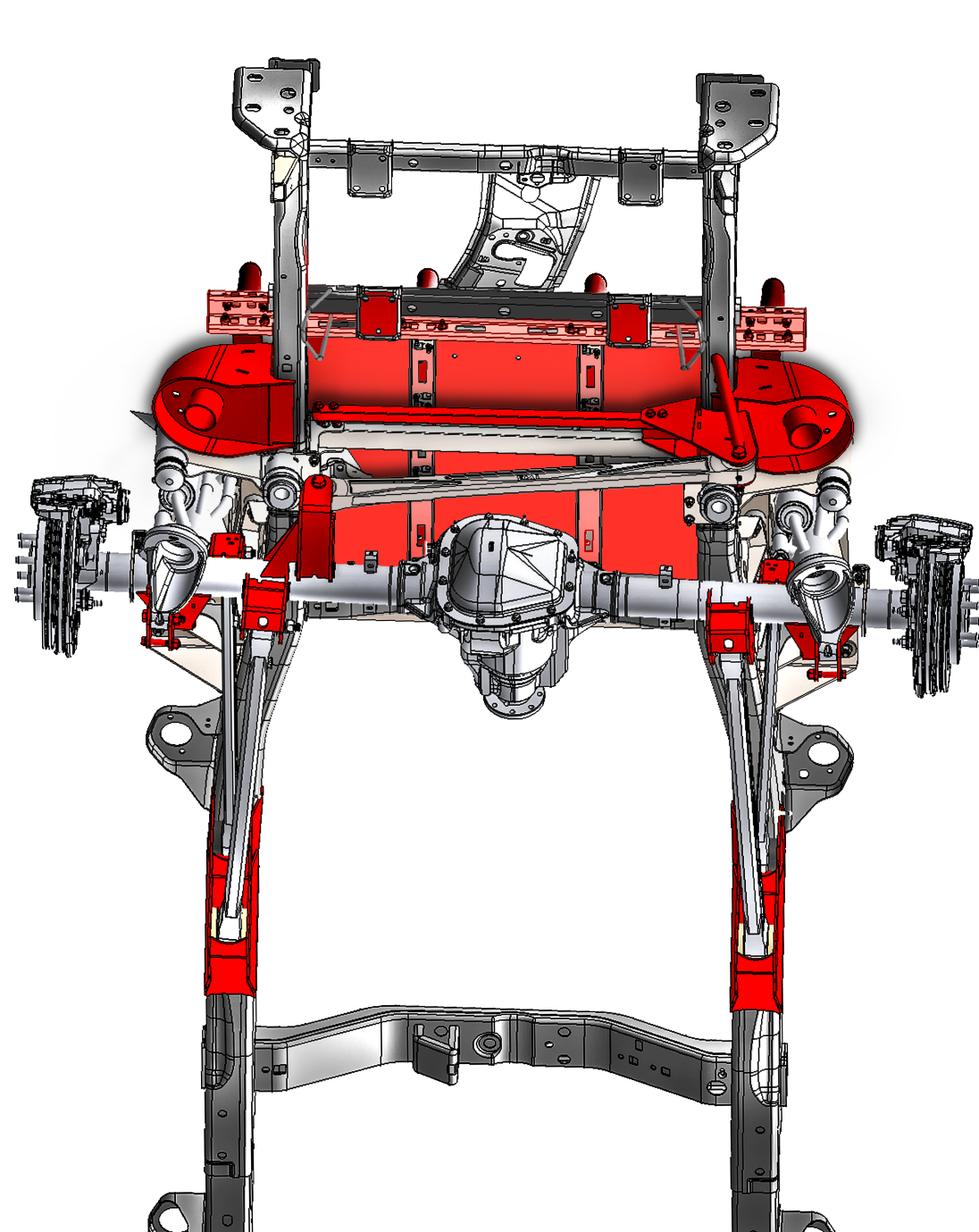 2017-2020 Gen 2 Raptor 5-Link Mid Travel Rear Suspension Kit with Thru the bed Bypass Shock