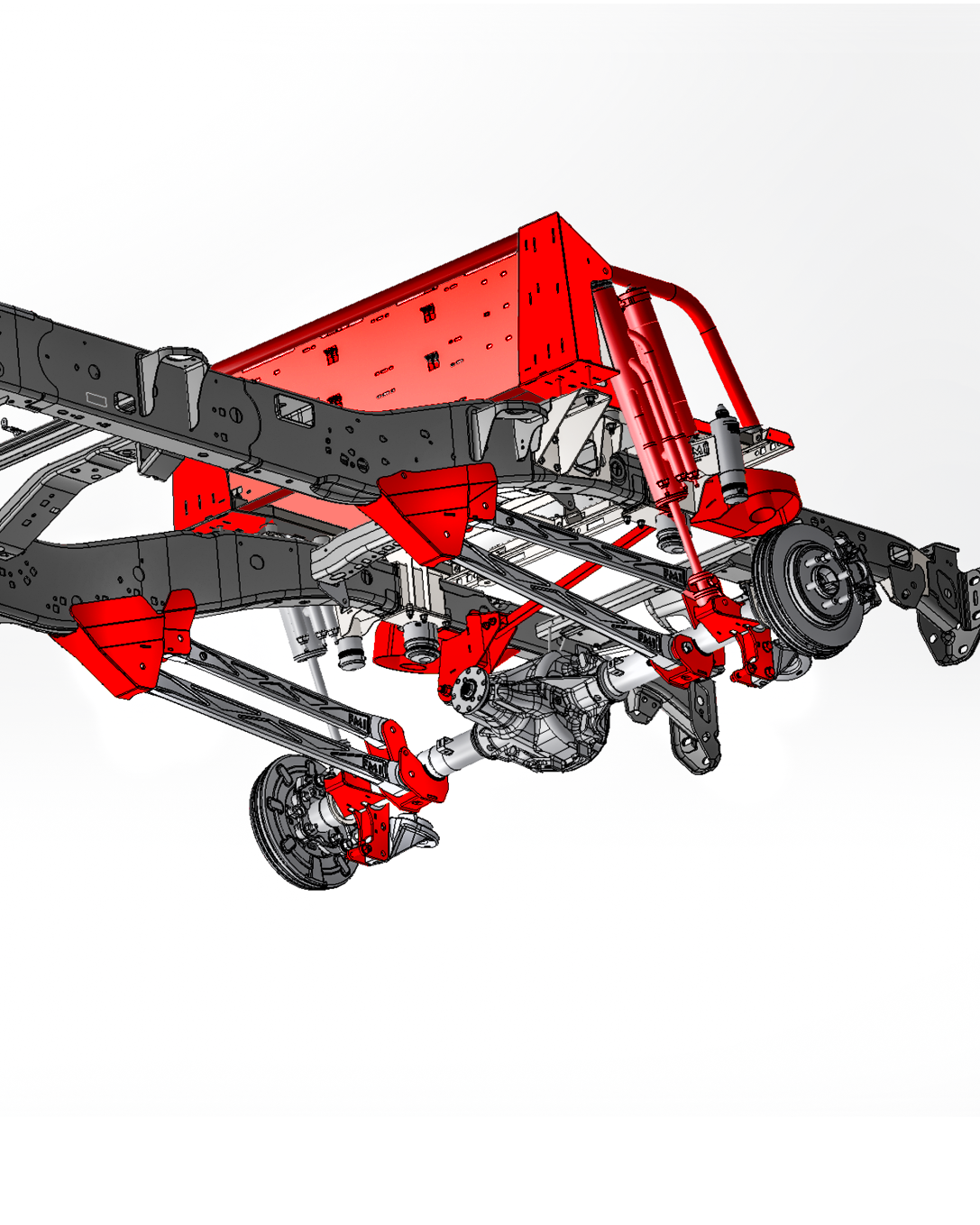 2017-2020 Gen 2 Raptor 5-Link Mid Travel Rear Suspension Kit with Thru the bed Bypass Shock