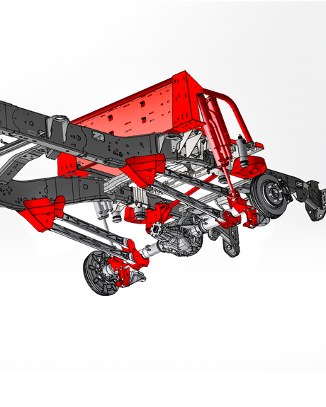 2017-2020 Gen 2 Raptor 5-Link Mid Travel Rear Suspension Kit with Thru the bed Bypass Shock
