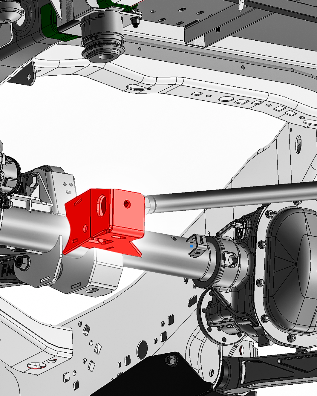 2021-2025 Gen 3 Raptor Panhard Bar Rear Axle Mount, Long Travel Suspension