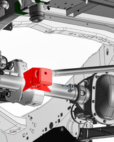 2021-2025 Gen 3 Raptor Panhard Bar Rear Axle Mount, Long Travel Suspension