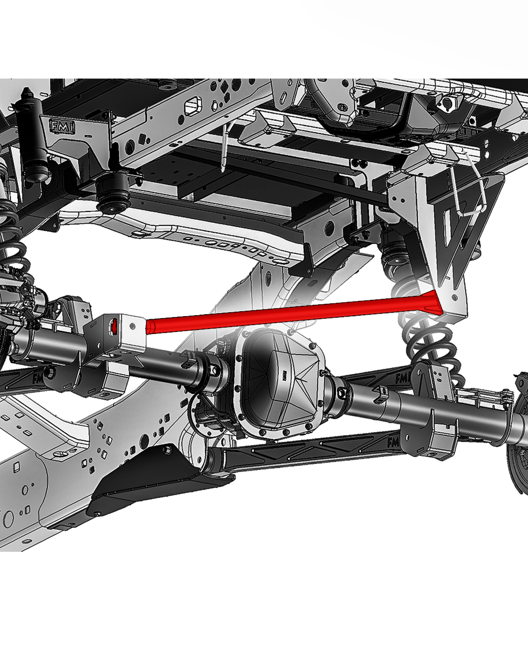 2021–2025 Gen 3 Raptor Adjustable 41.5" Panhard Bar (Heim Joint),Long Travel Suspension