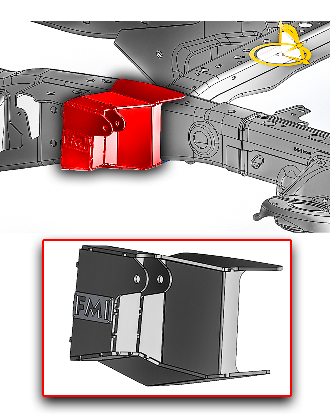 2021 and up Gen 3 Raptor Stock Location Shock Mount kit