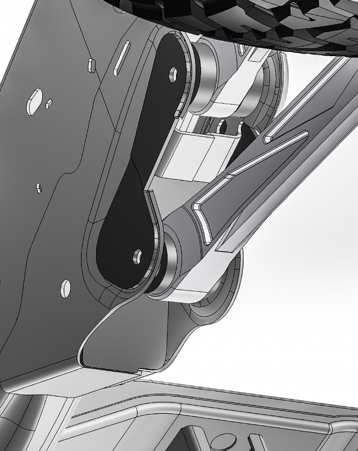 2021-2025 Gen 3 Raptor 5 Link Stock Rear Arm Frame Mount Gusset Kit 