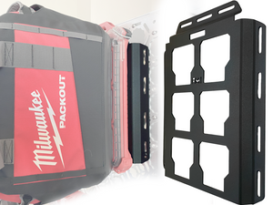 milwaukee packout truck bed side wall tool box storage mounting plate 