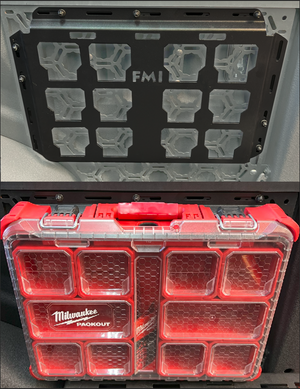 milwaukee packout truck bed side wall tool box storage mounting plate 