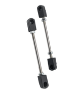 Adjustable ride height sensor connector rods with Ram RHO 2" lift collars