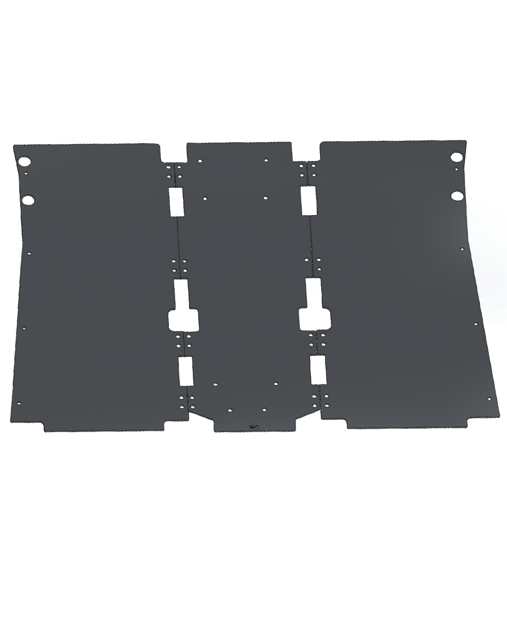 2024+ Ranger Raptor Modular Bed Organizer Aluminum floor plates 3-pc ...