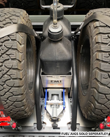 2024+ Ranger Raptor - Bolt in Aluminum Fuel Jug Tray (9.5" Wide, 5 Gal) For Bed Organizer kits