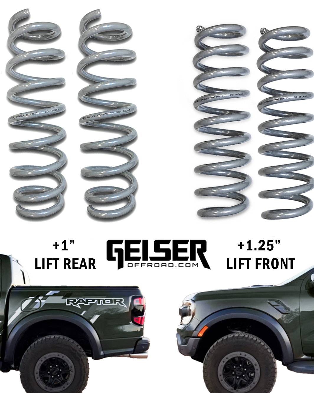 2024 RANGER RAPTOR - Front & Rear Geiser Springs