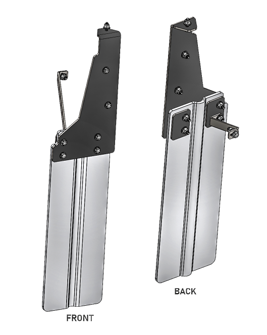 2024+ Ranger Raptor Rear Shock Guard Mud Flap Kit