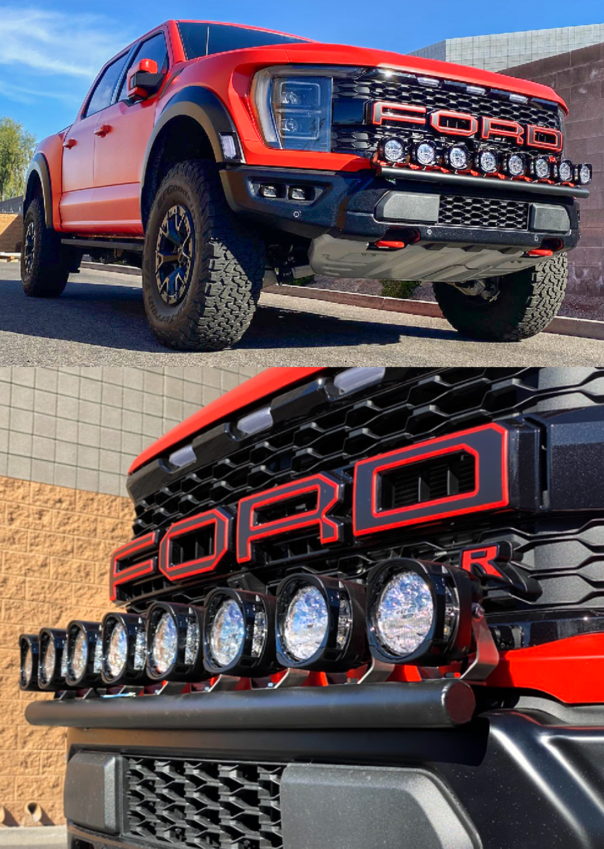 Gen 3 Raptor Front Light Mount Kit (stock bumper) - Use Any Light ...