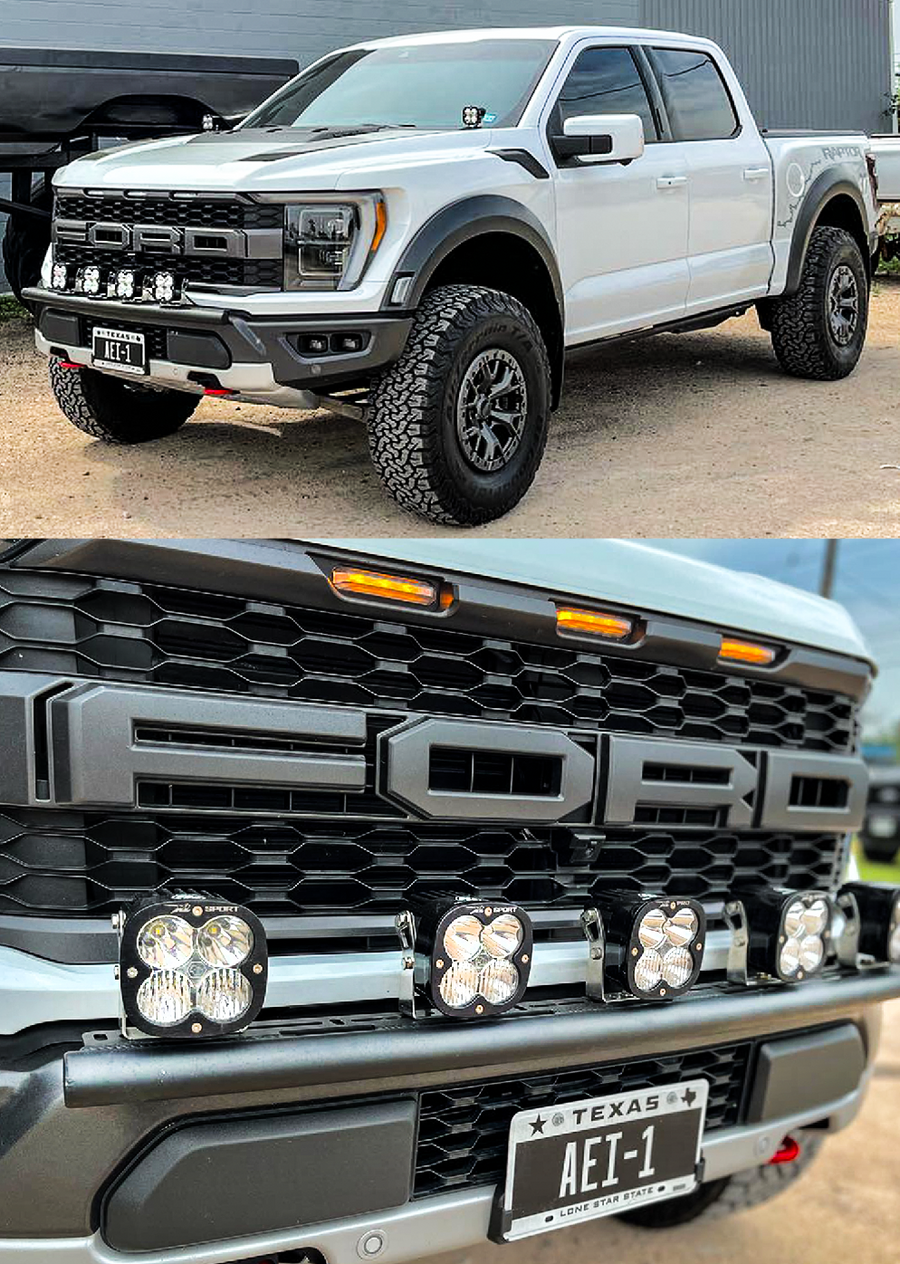 Gen 3 Raptor Front Light Mount Kit (stock bumper) - Use Any Light ...