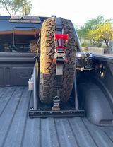 Single Tire Carrier Quick Release Modular Bed Organizer