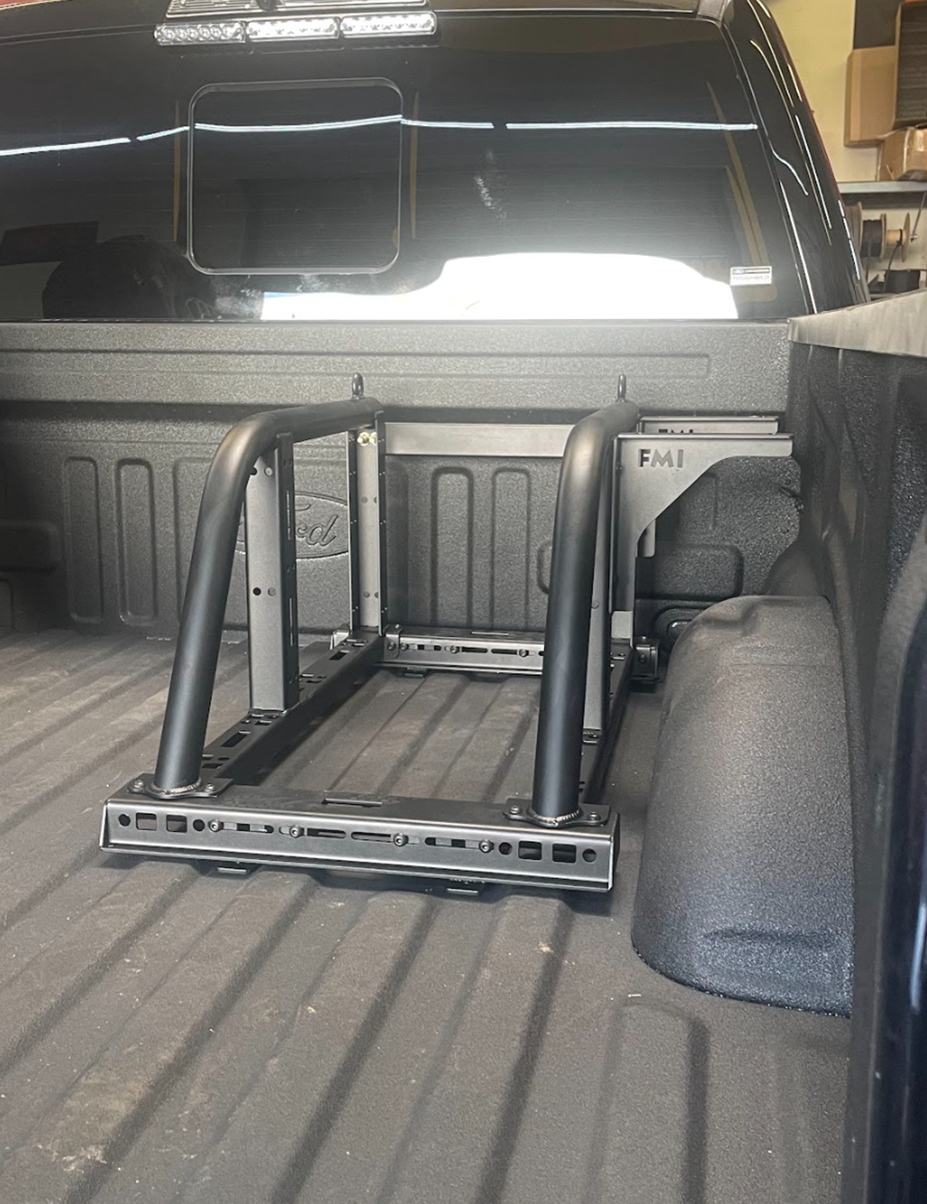 Single Tire Carrier Quick Release Modular Bed Organizer