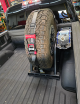 Single Tire Carrier Quick Release Modular Bed Organizer