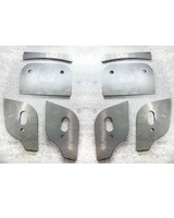 Dual drain hole weld-on lower control arm pocket gusset kit for aggressive off-road driving for 2017-2026 Ford Raptors 