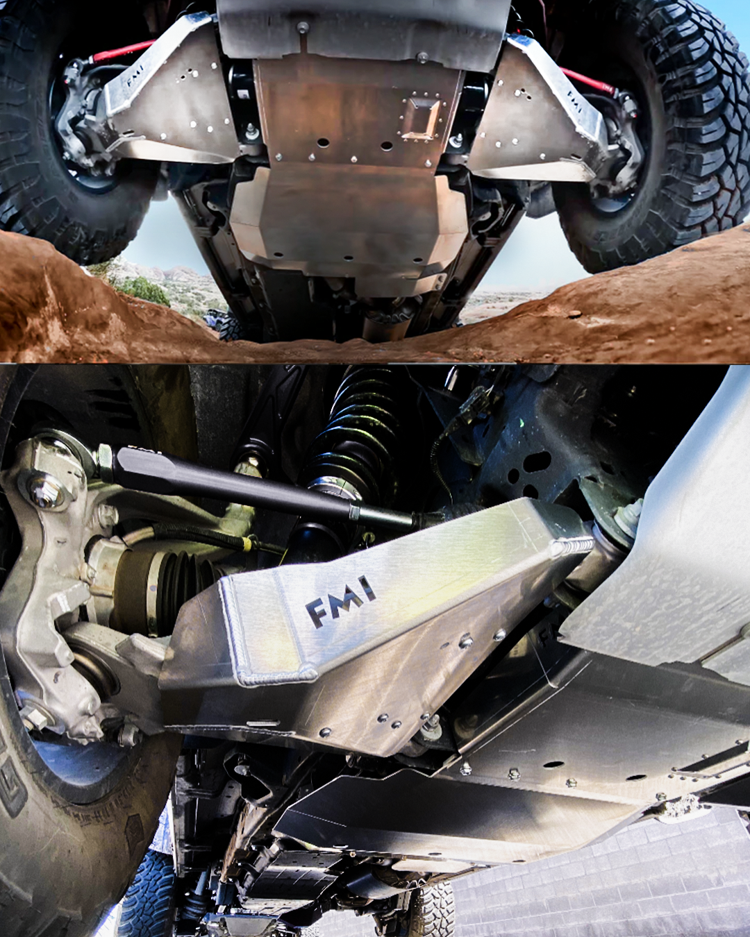 bronco raptor lower control arm skid plates help protect factory suspension components