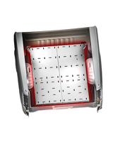 CAD render of the complete Simple Bed Organizer Kit covering the full floor of a 2017-2026 Super Duty bed