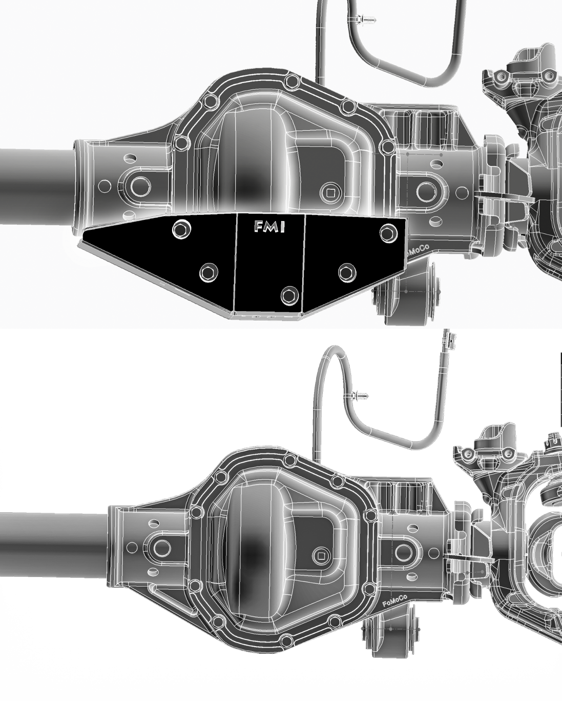 2017-2022 Super Duty - Front Differential Skid Plate, Dana 60 Front Axles