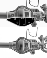 2017-2022 Super Duty - Front Differential Skid Plate, Dana 60 Front Axles